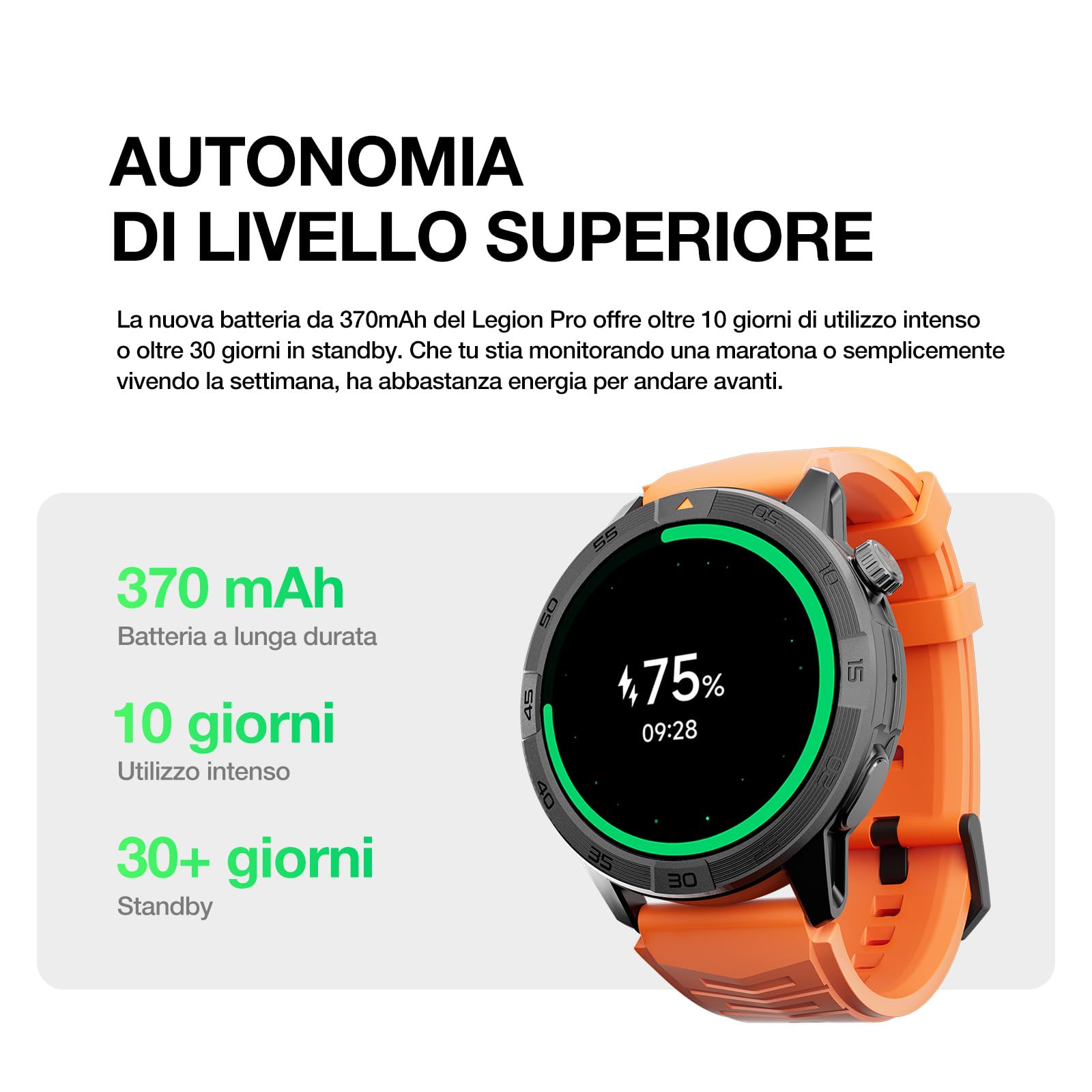 AGM Legion Pro Smartwatch Uomo Militare, Orologio GPS Trekking Rugged con Mappe Offline, 1,43" AMOLED, Chiamate, MIL-STD-810H, 5ATM Impermeabile, Fitness, 2 Cinturini