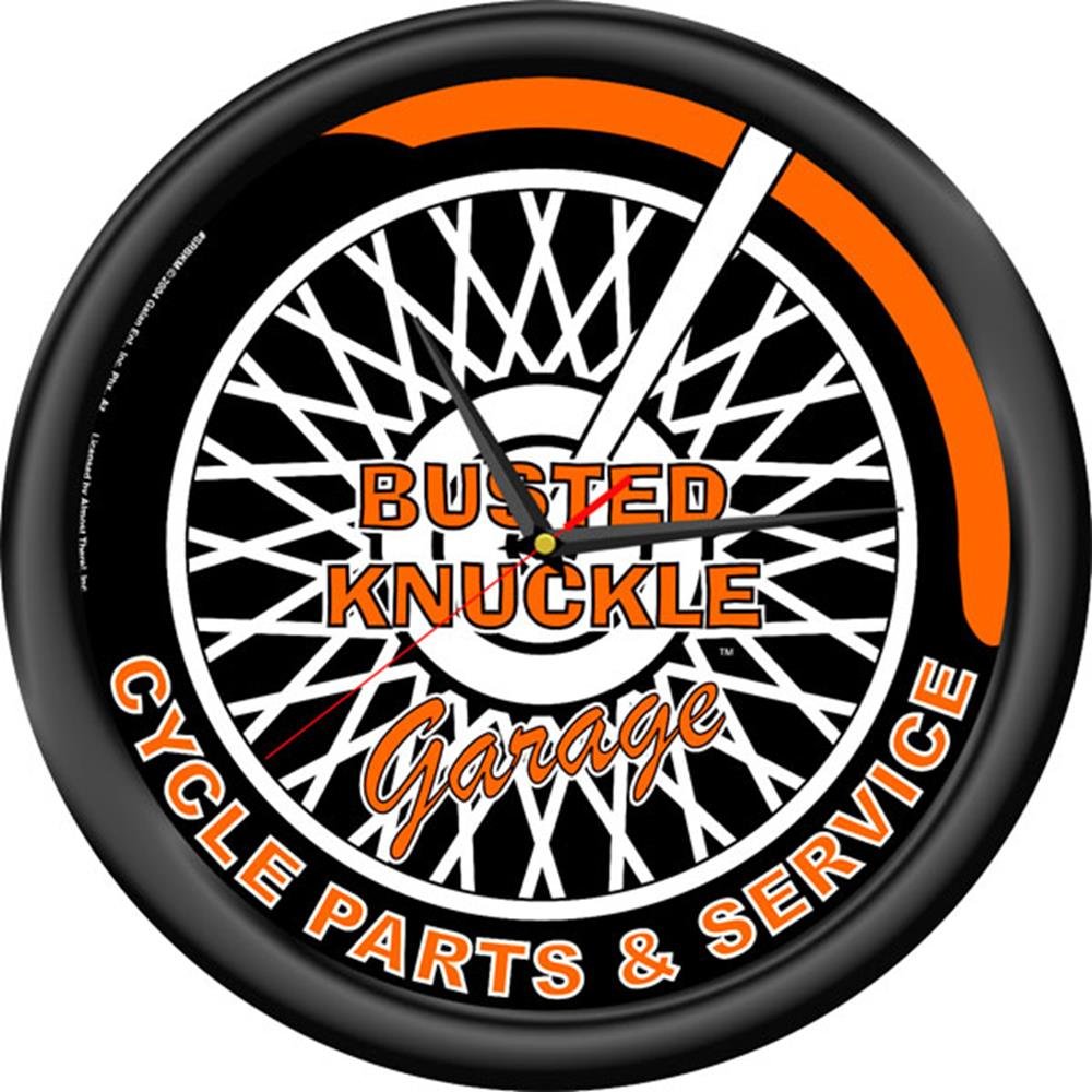 Buy Signs 4 Fun Cpbkm Busted Knuckle Cycle Clock Round Online at Low