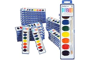 8-Color Watercolor Paint Set for Young Artists