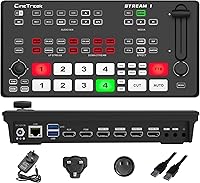 Cinetreak Stream 1 Live Streaming Switcher: 4 HDMI AUX Inputs, PTZ Control, Dual RTMP, NDI Updatable, Chroma Key & Portrait Streaming