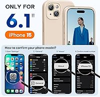 Vista 1046 de Miracase Funda diseñada para iPhone 13 Pro Max con protector de pantalla, [forro de microfibra suave antiarañazos], funda protectora de silicona