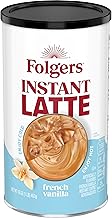 Folgers French Vanilla Flavored Instant Latte, 16 Ounce