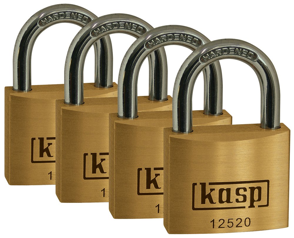 Best Price Square Goldgelb Kasp 125 Premium Brass Padlock - 20 Millimeters - Quad