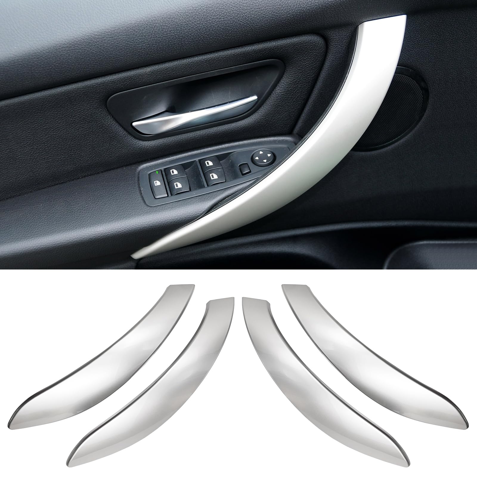 Car Interior Door Handles Covers Fit for BMW 3 4 Series F30 F31 3GT F34 F36 Auto Door