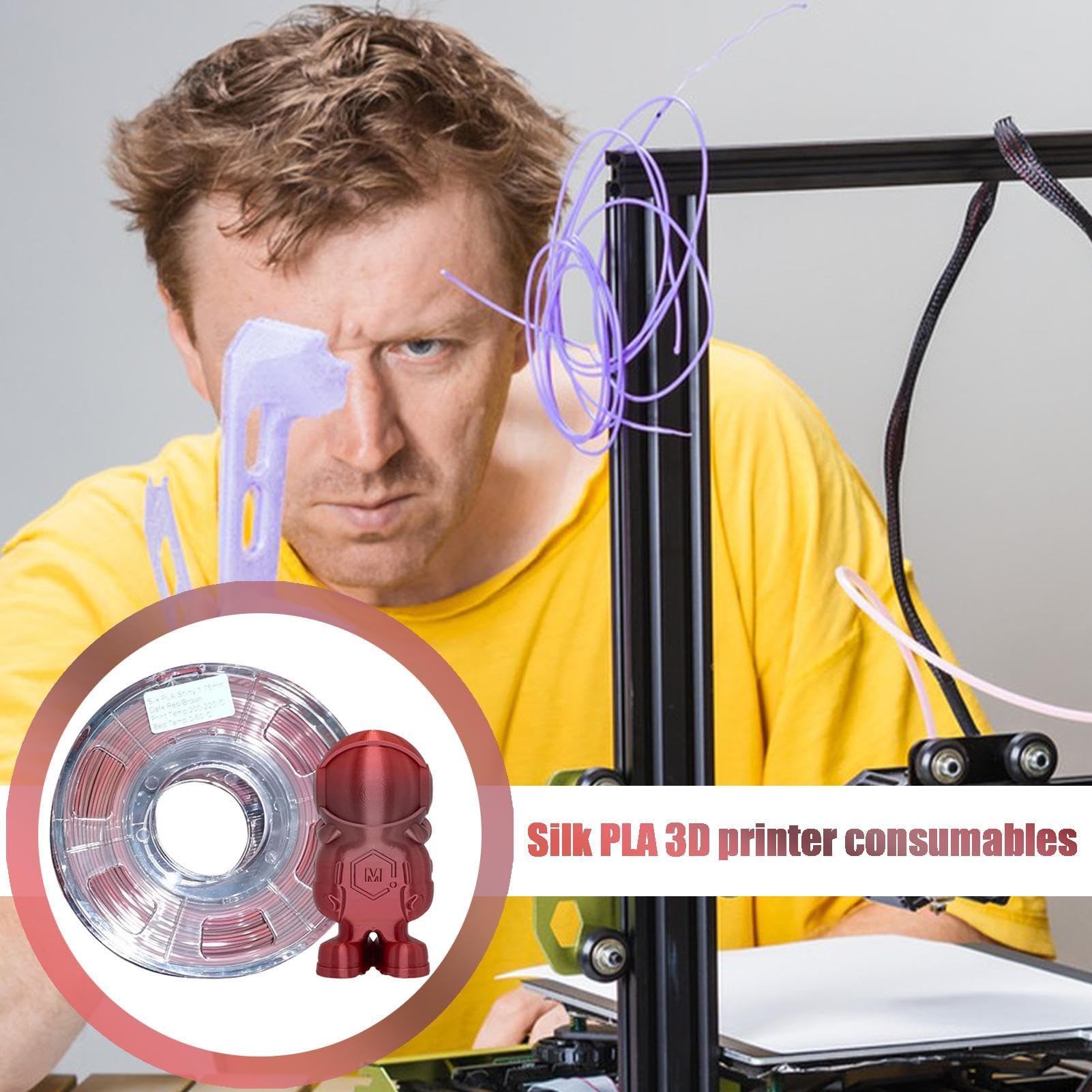 Filament do drukarki, filament do drukowania | Wielobarwny filament | szybkiej zmiany koloru, filament szpulowy, dwukolorowy filament drukarski, materiały eksploatacyjne do drukarek dla l