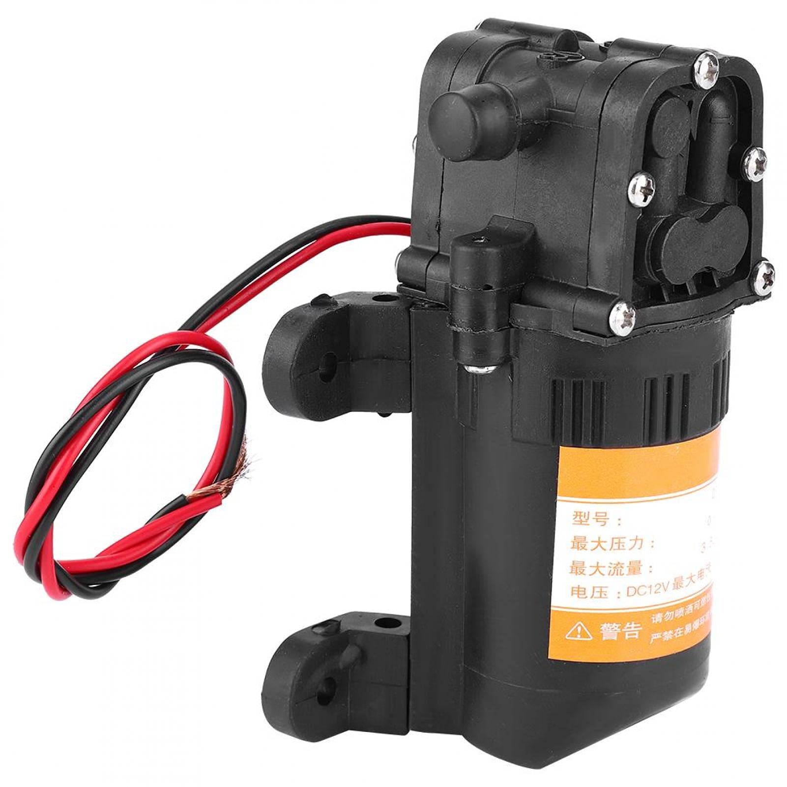 Pompe à diaphragme, mini pompe à eau à diaphragme en plastique de haute qualité 12V 0.48MPA 3.5L/Min pour le lavage de voiture arrosage RV caravane bateau RV jardin