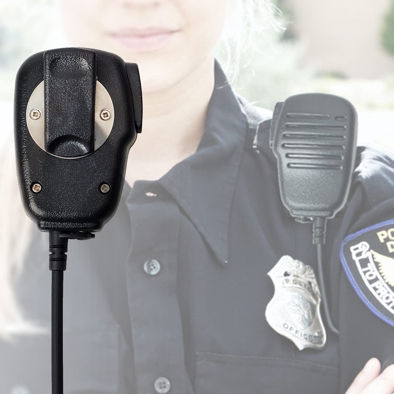 Microfono Altoparlante Impermeabile TechSide Con PTT | Compatibile Con Baofeng, Kenwood, Midland E Altre Radio Ricetrasmittenti - Foto 3