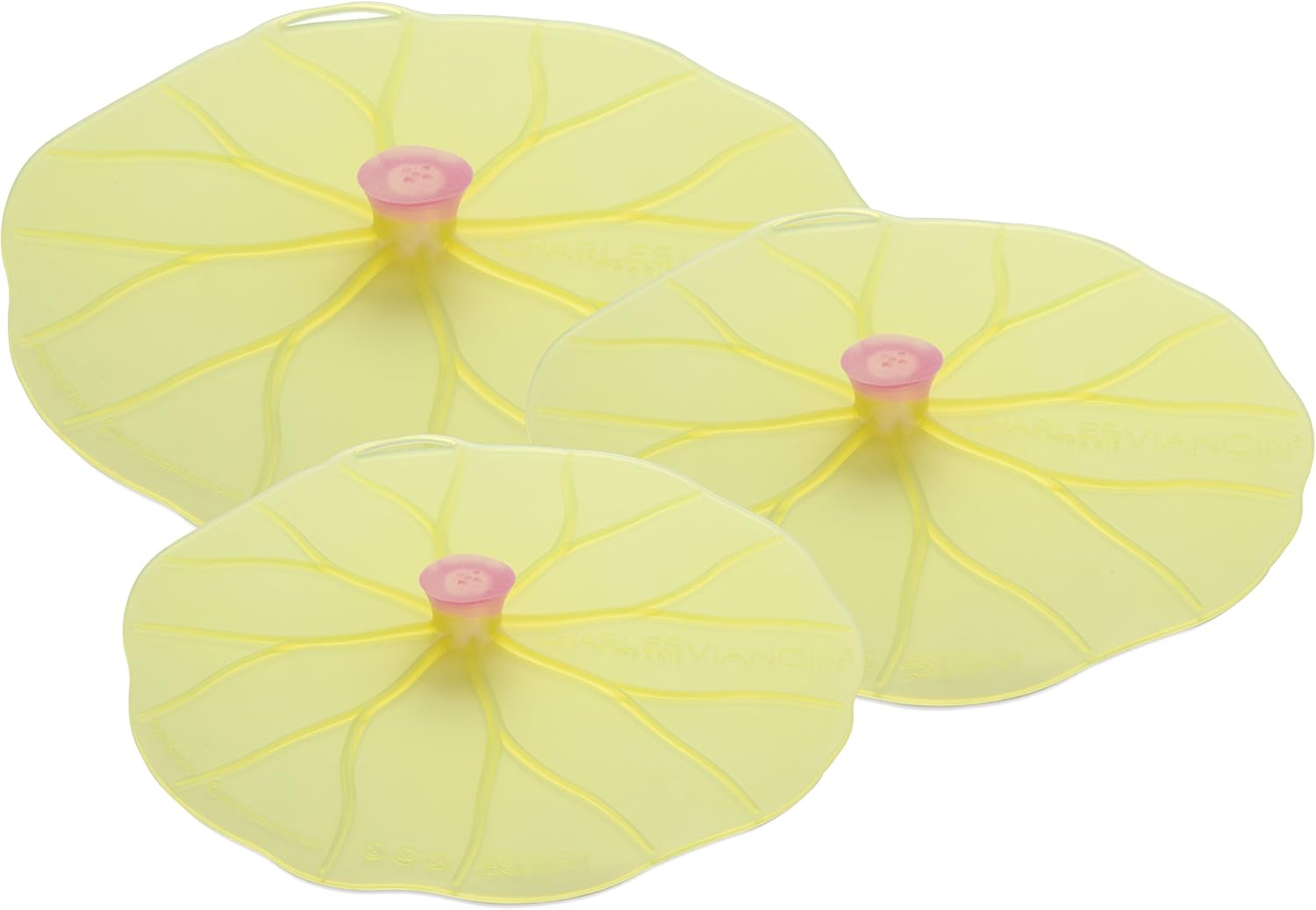 Charles Viancin Lilypad Lid Set of 3 - Large, Medium, Med/Small