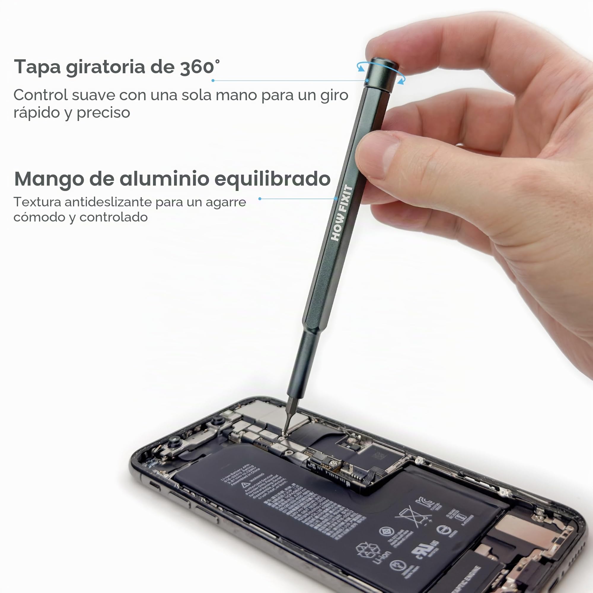 HowFixit PRO 48 bit Screwdriver Set for Repair Electronics, Smartphone, iPhone, Laptop, Macbook, PC, Game Console, Camera, Tablet, Watch etc