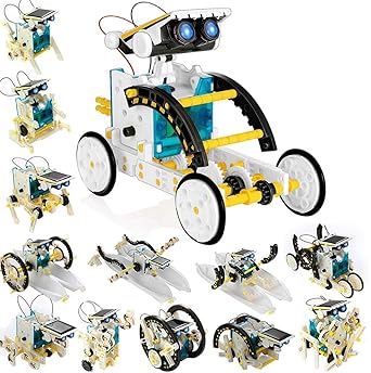 Magicwand ABS Plastic 13-in-1 Educational Solar Robotic Kit for Kids?3 Yrs & Up??Pack of 1??Multi-Colored?