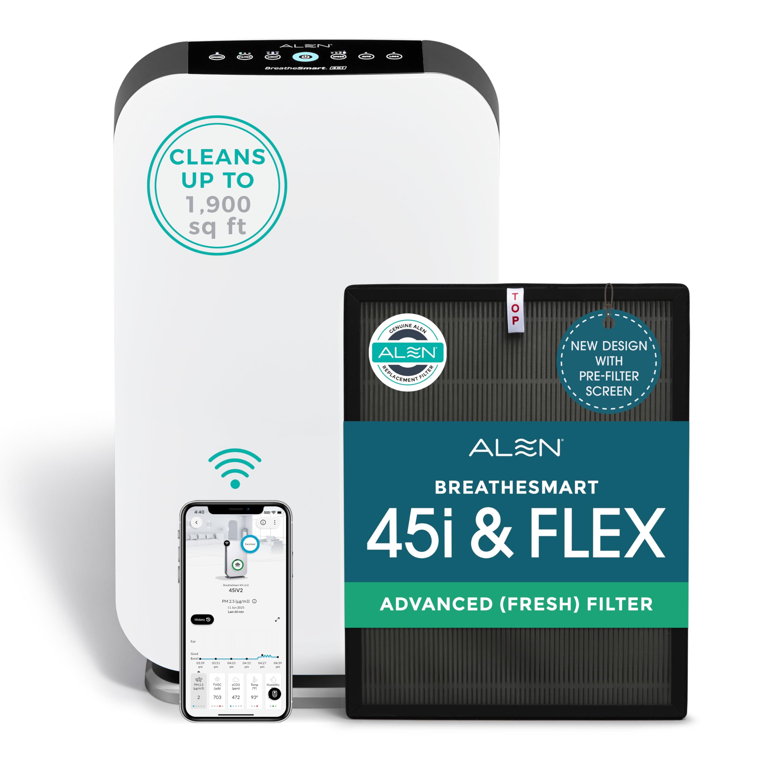 Amazon.com: Alen HEPA Air Purifier for 1,900 Sq. Ft. Large Rooms