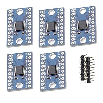 TXS0108E High Speed Full Duplex 8 Way 8 Channel Level Conversion Module 8-Bit 8 CH Logic Level Bi-Directional Converter Module Apply to Raspberry Pi and Arduino 5pcs