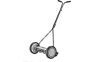 American Lawn Mower Company 1415-16 16-Inch 5-Blade Manual Reel Push Lawn Mower, 5-Blade, Gray