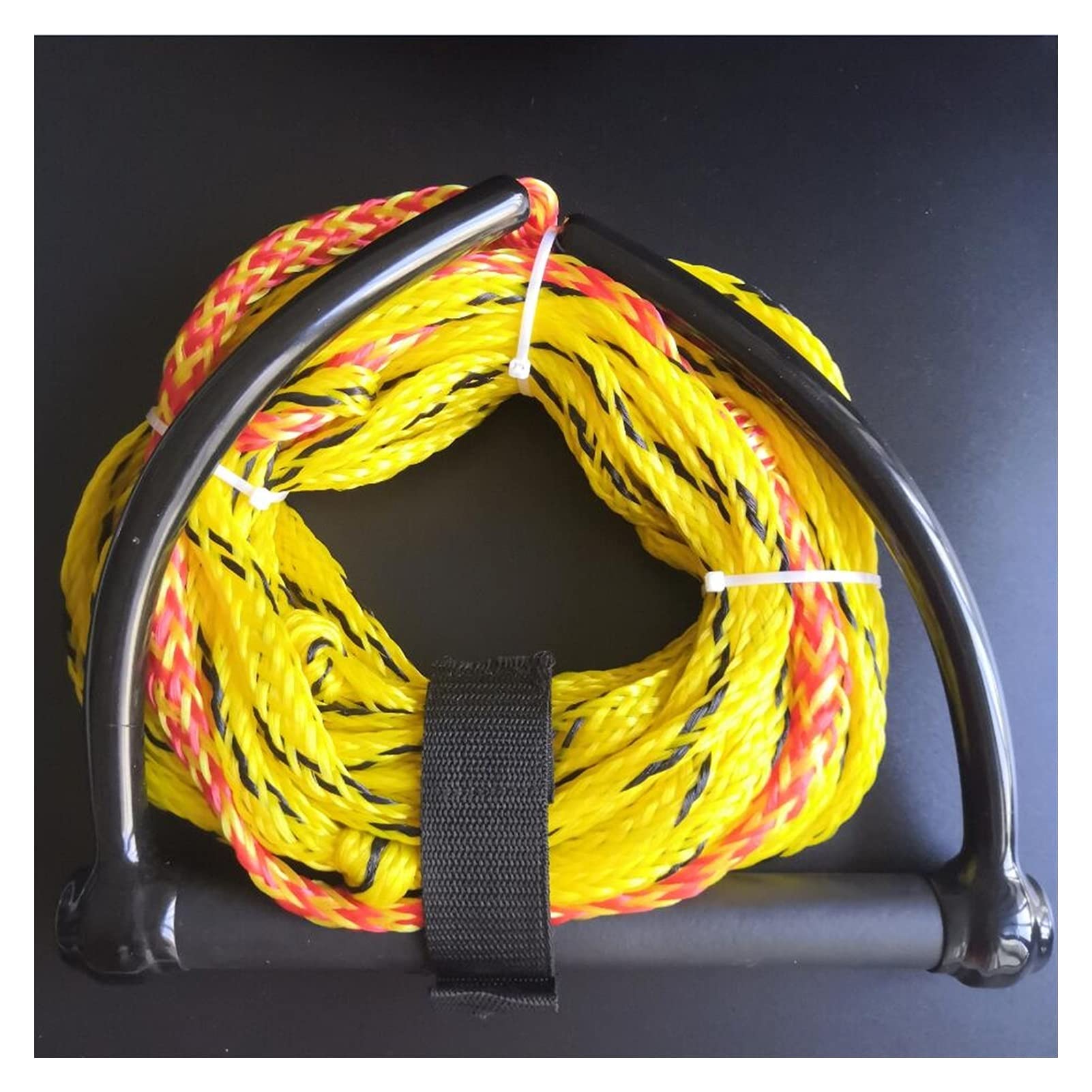 Surf Leine Wasserski Wakeboard-Leine 15-Zoll-Knieboard-Seil zum Bootfahren 3-Sektion Waterski Wassersport Seil-Floating-Griff SUP Leash. (Color : Yellow)