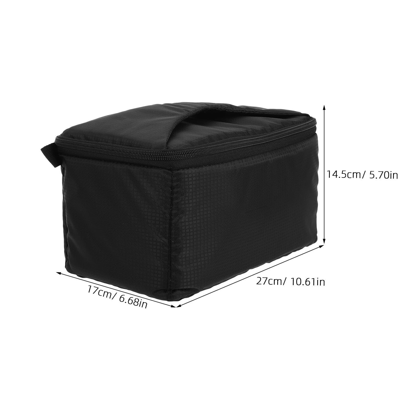 Alipis Bolsa para Cámara DSLR Negra Estuche Acolchado Cámara y Dos Lentes Inserto Portátil para Mochila Funda de Viaje Gran Capacidad de Almacenamiento