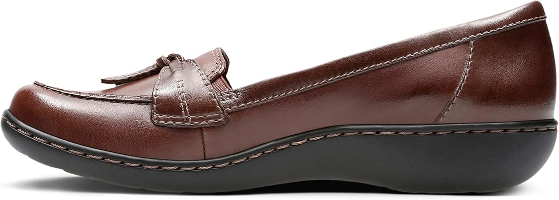Clarks Women's Ashland Bubble Loafer, Brown Multi, 9 X-Wide