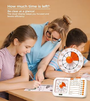 3-in-1 Visual ADHD Timer for Kids & Adults with Planning Board