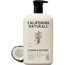California Naturals Conditioner with Coconut Milk, Vitamin E for Dry Hair & Scalp Care in Women & Men, Natural, Vegan, Paraben & Sulfate Free, Color Safe Conditioner, All Hair Types, 16.5 fl oz
