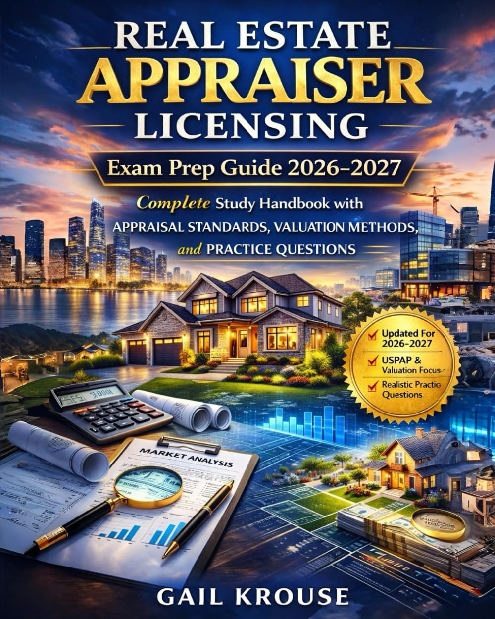 Real Estate Appraiser Licensing Exam Prep Guide 2026–2027: Complete Study Handbook with Appraisal Standards, Valuation Methods, and Practice Questions