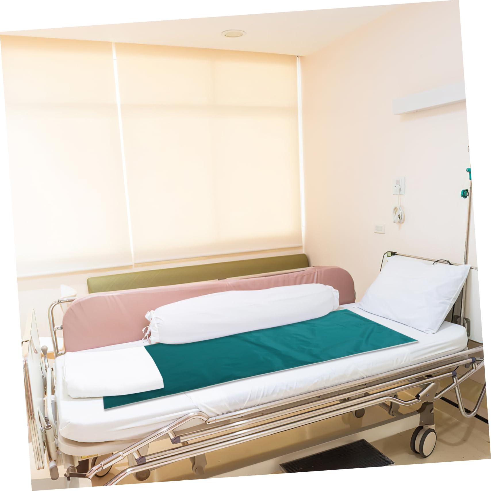 Yardenfun Telo Facilita Ribaltamento lo Spostamento nel Letto 180x75 Cm Verde in Poliestere Scorrevole per Assistenza a Pazienti Allettati per Domiciliari