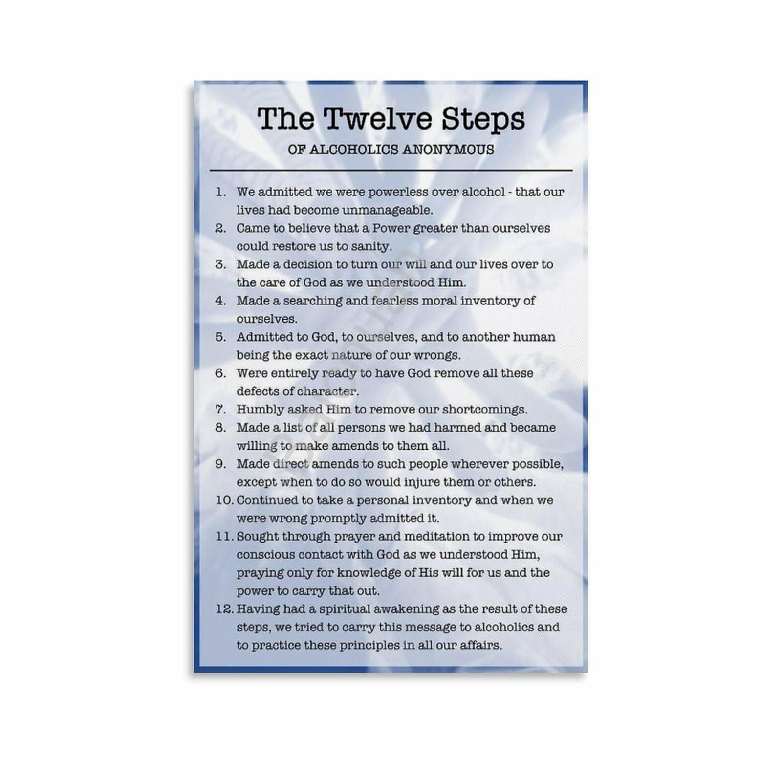 RNUMLIGH Inspirational Recovery Journey Canvas Wall-Art Motivational Quote Painting for Living Room Bedroom Office Home Decor Modern Poster(Framed,12x18inch(30x45cm))