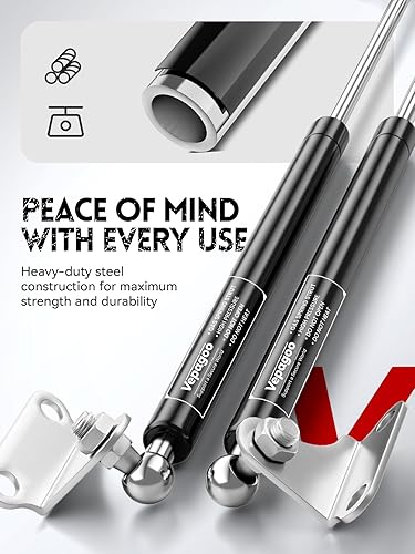 Miniatura 5 de Vepagoo - Muelle de amortiguador a gas con resorte, para cama de caravana, cama de lancha, cubierta, tapa, trampilla, ventana de cobertizo,