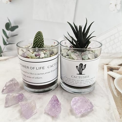 Vista 111 de ZHIYUXI Piedras de cristal de cornalina para pecera, grava, jarrón de relleno, cristales triturados, cristales curativos pulidos, piedra de cuarzo K