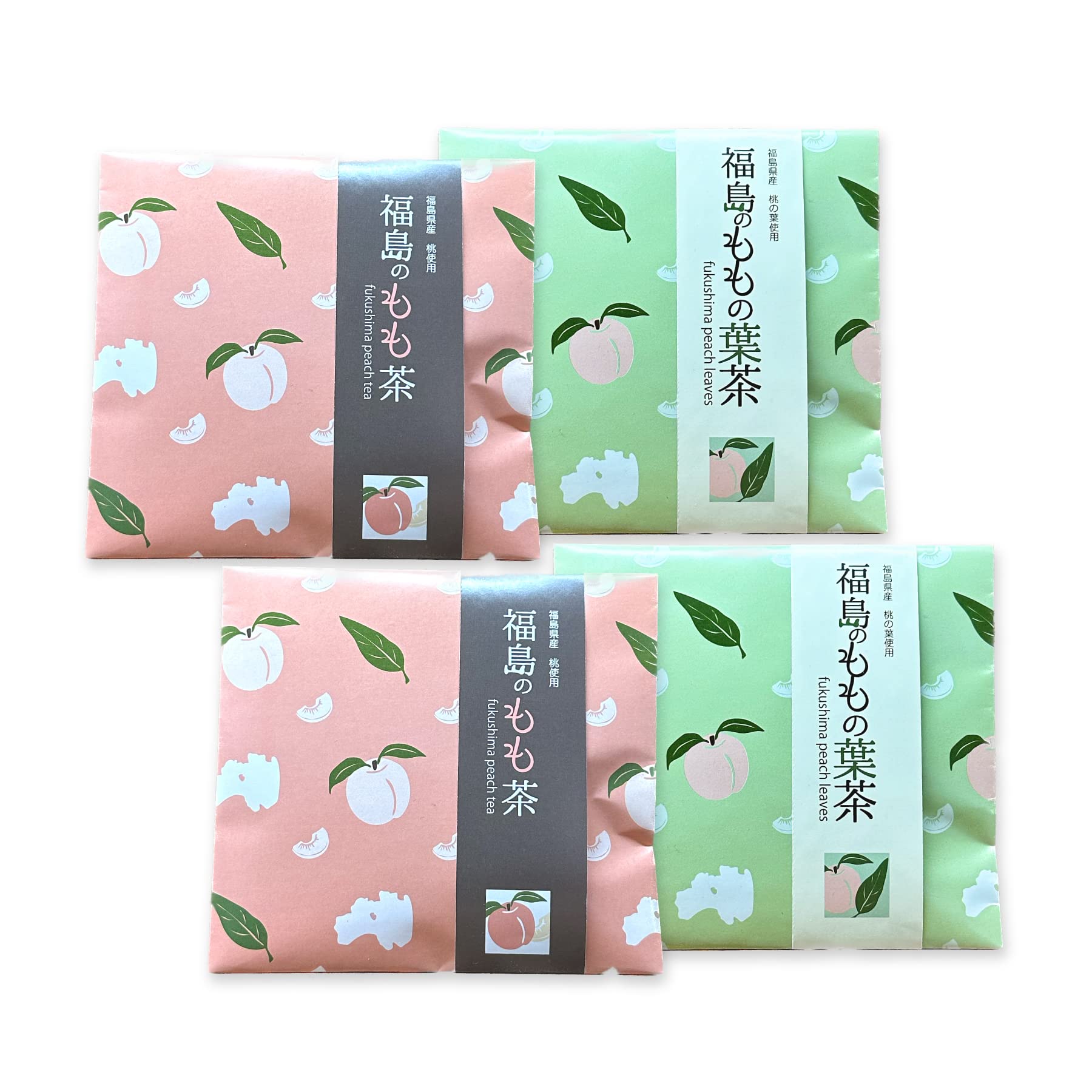 会津ブランド館 福島の桃 もも茶＆ももの葉茶 ひゃくぶんのいち