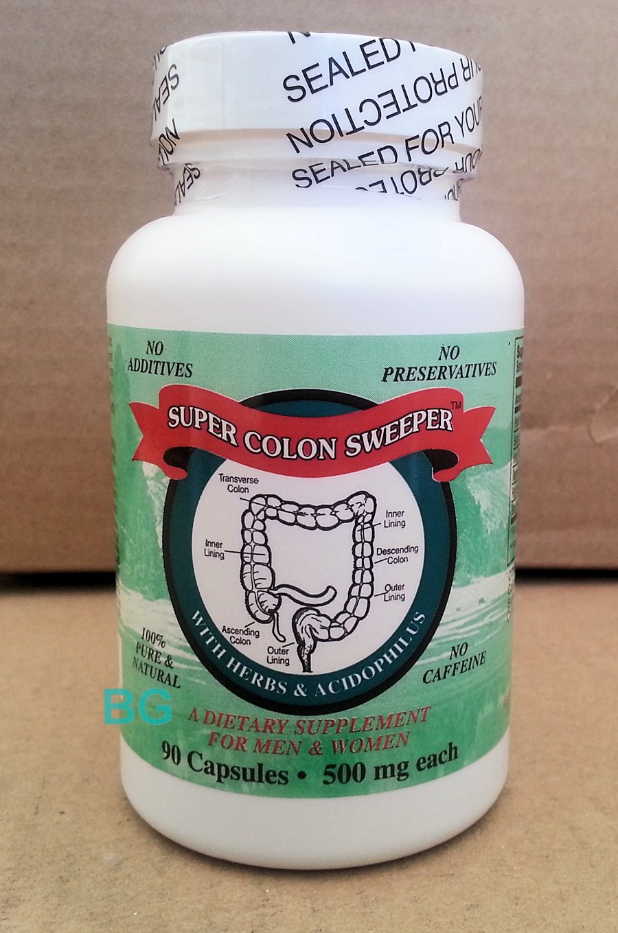 100% Natural Colon Sweeper Cleanser Dietary Supplement 90 Capsules. amtc