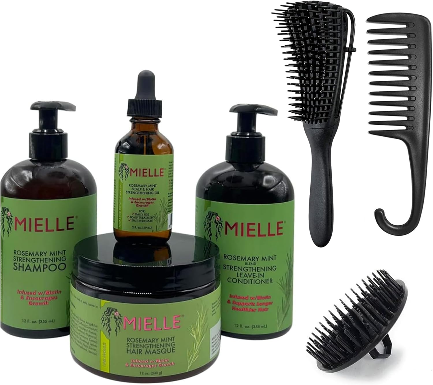 Rosemary Mint Shampoo and conditioner set Bundle 7 Items MIELLE