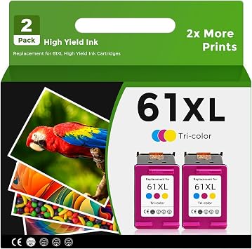 استبدال خرطوشة الحبر المعاد تصنيعها Relcolor لحبر HP 61 Color 2-Pack لـ HP 61 XL Tricolor Combo لـ HP61 HP61XL 5530 4500 2540 4630 4501 4502 4635 3050 2542 3512 4632 3510 3050a 2514 2541