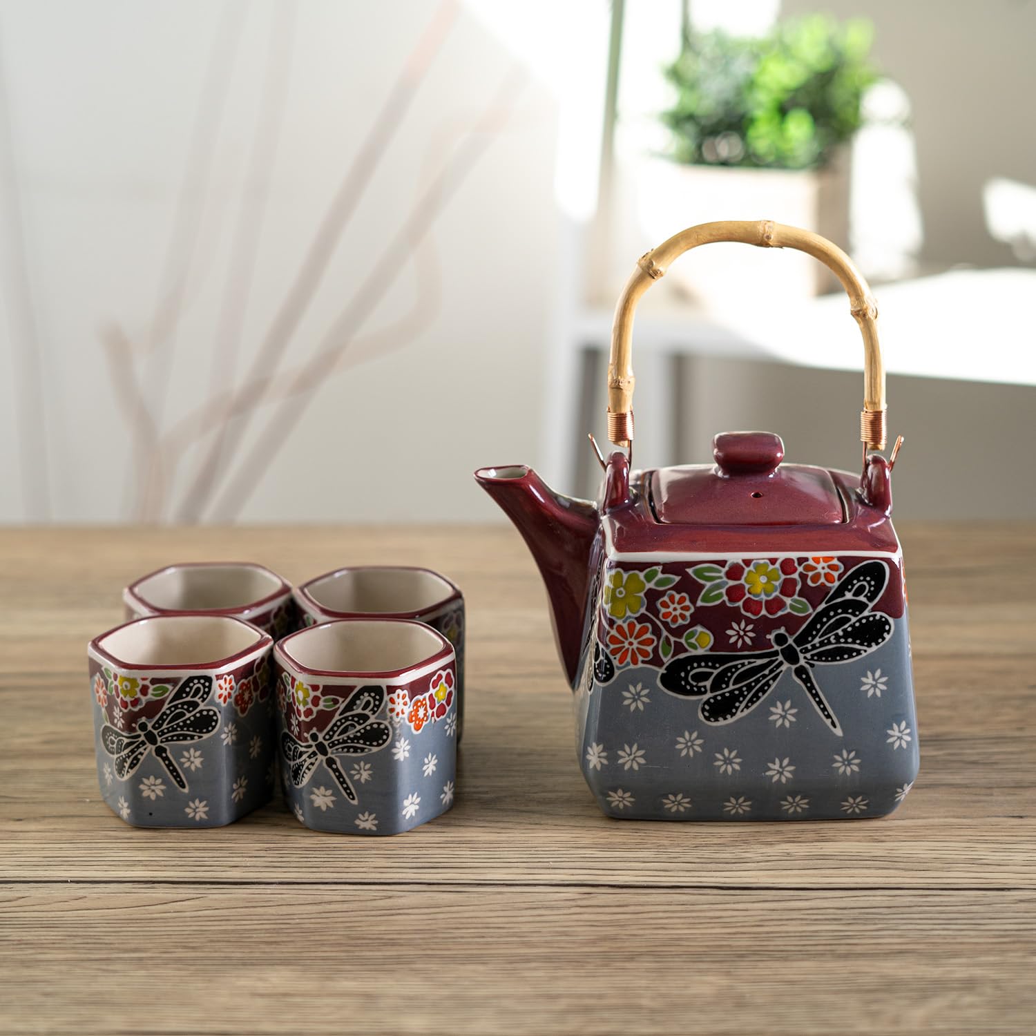 茶たく Amazon.com | Urban Tokyo Japanese Style Cube Shape 20oz Porcelain