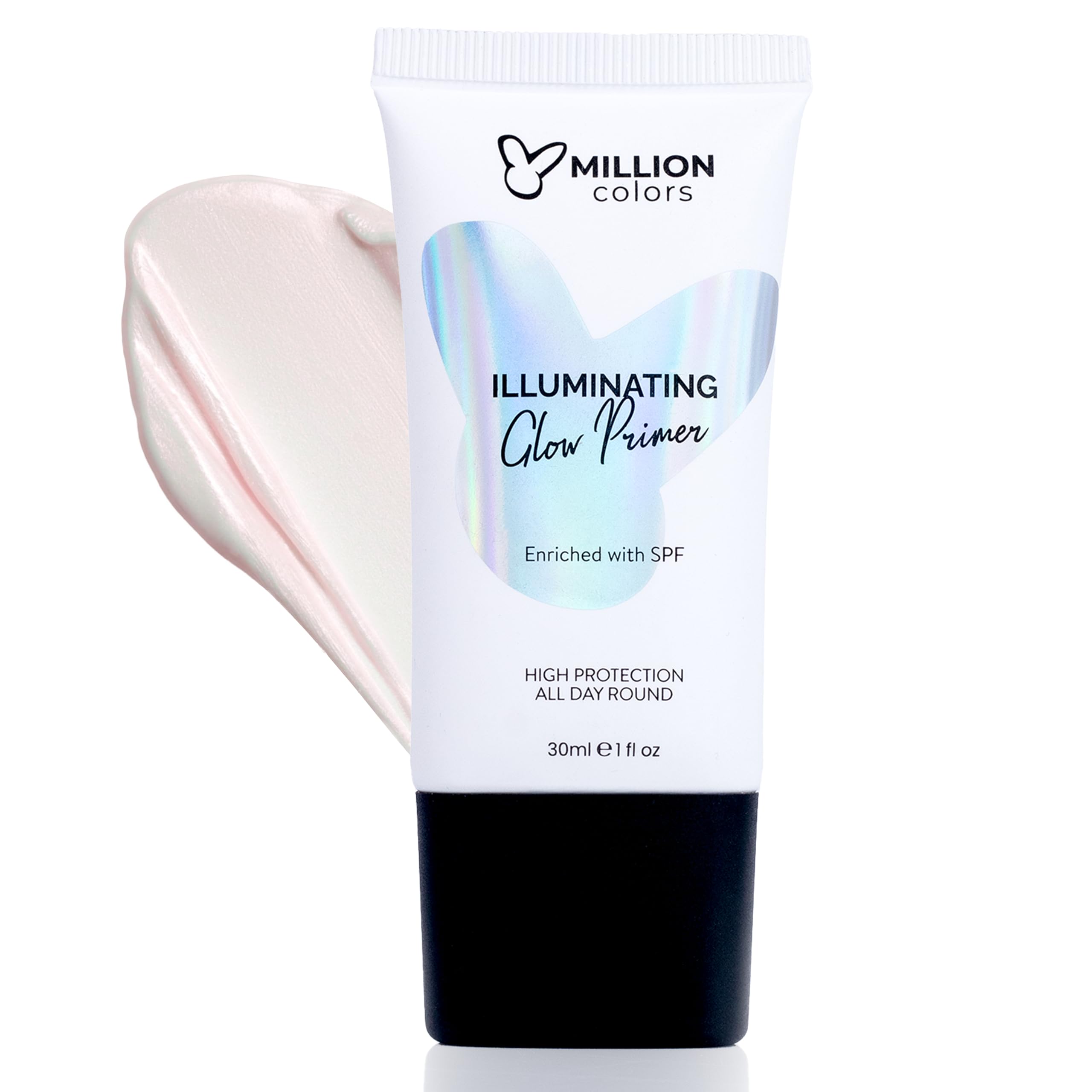 Million Colors Illuminating Glow Primer 30ml | Rose Gold Strobe Cream & Face Highlighter | Hydrating Makeup Base with SPF | Niacinamide, Jojoba Oil & Shea Butter for Radiant Skin-image-16