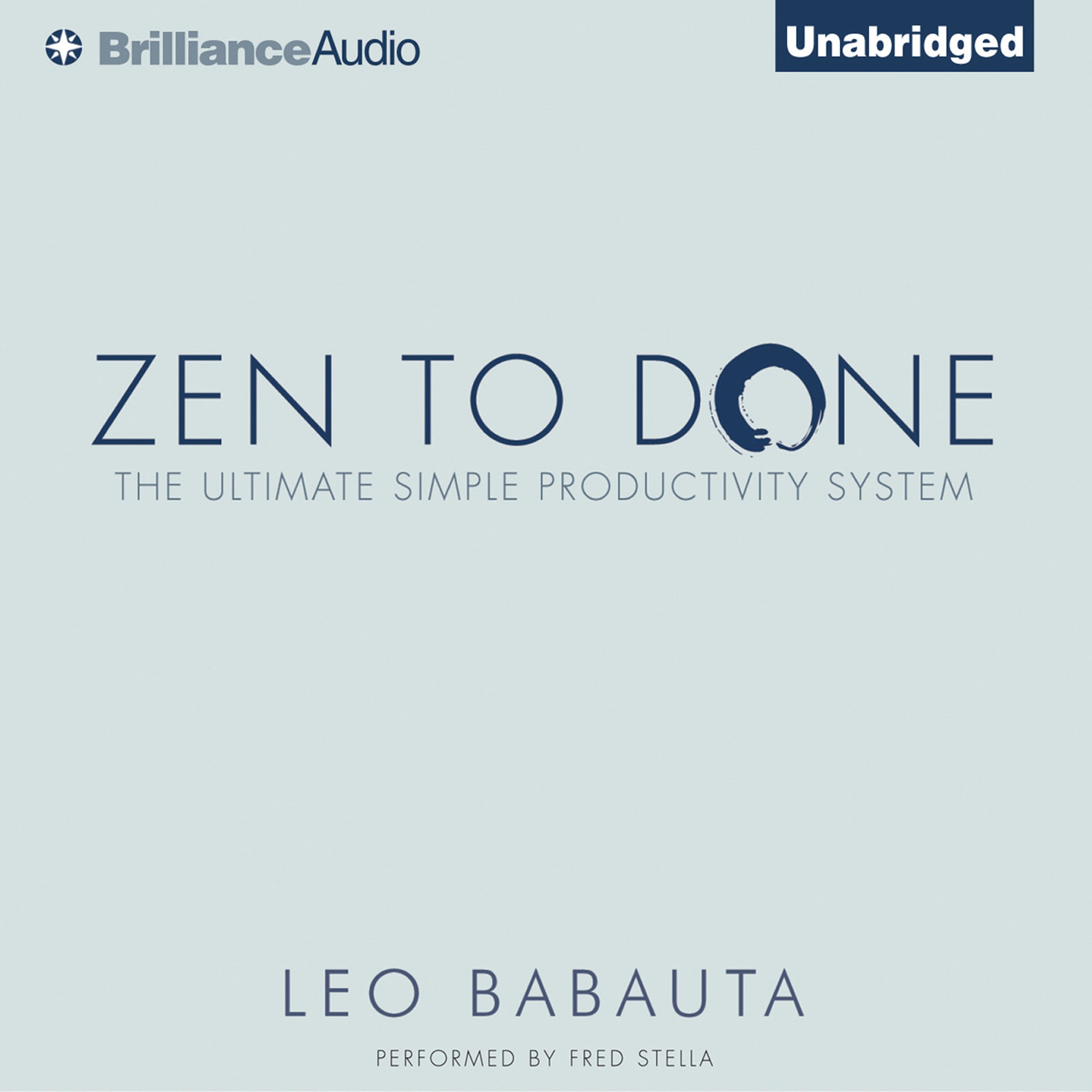 Cover art for Zen to Done