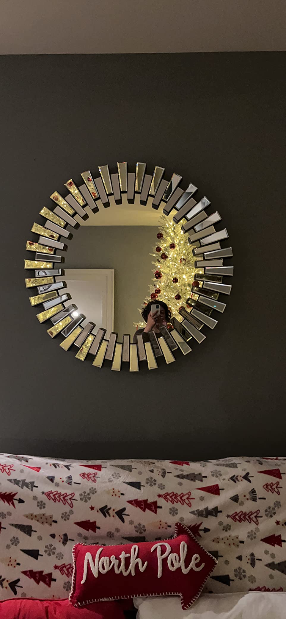 28/mo Finance Christopher Knight Home Elaina Circular Wall Mirror