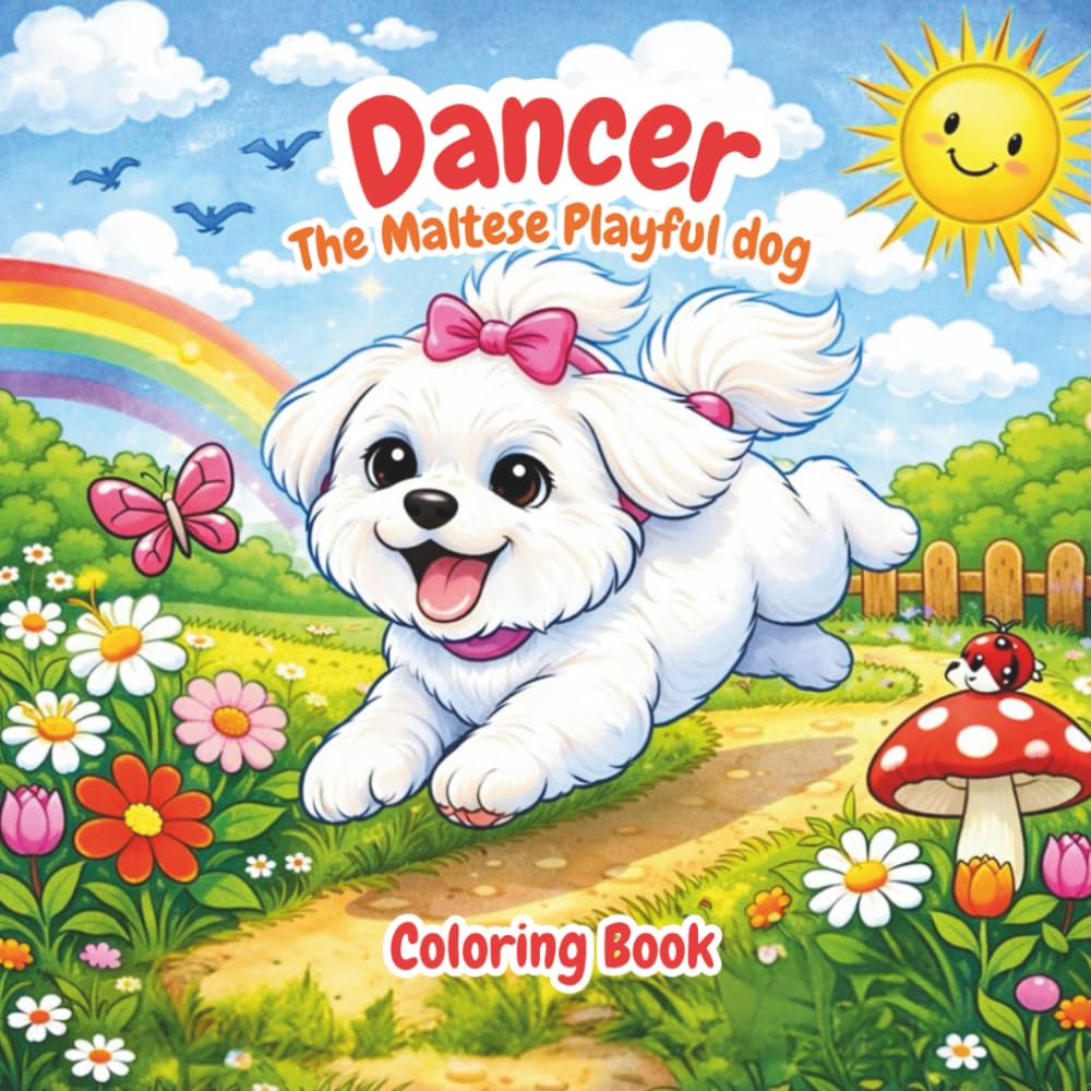 Dancer The Maltese Playful Dog: A Happy Pup Who Loves to Play