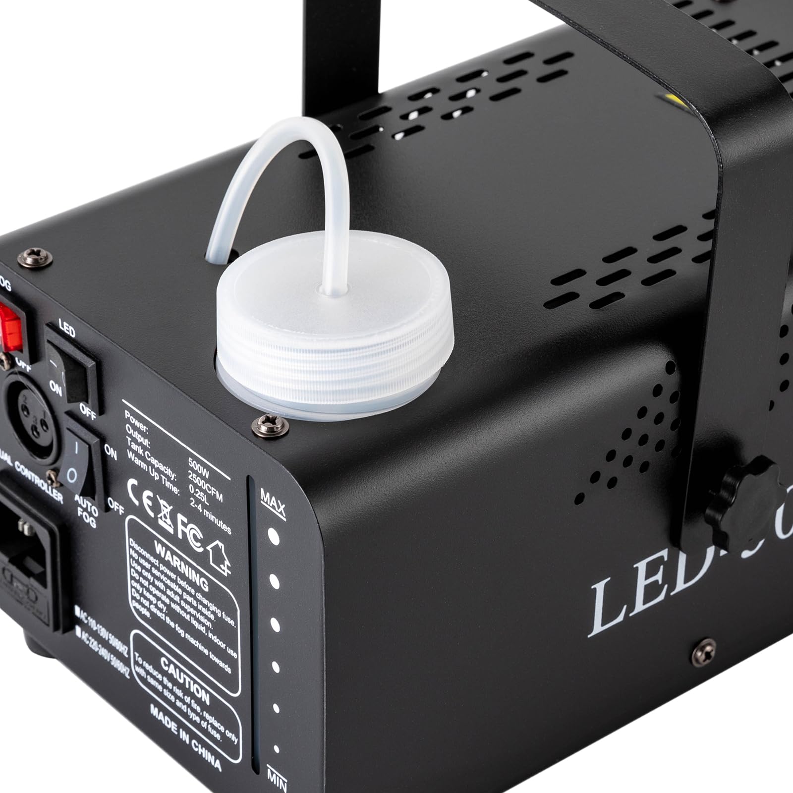 Máquina de Niebla, Máquina de Humo con 18 LED y 13 Colores, 500W Máquina Humo Portátil con Mando a Distancia para Fiestas, Halloween, DJ, Disco