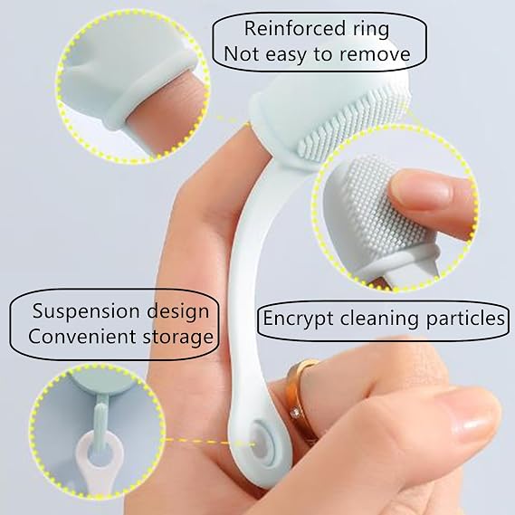 2 x Applicators for Facial Cleansing Brush, Exfoliating Massage, Blackhead Remover, Makeup Skin Care Remover, Mud, Clay, Body Lotion