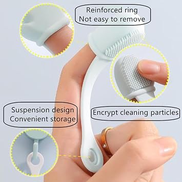 2 x Applicators for Facial Cleansing Brush, Exfoliating Massage, Blackhead Remover, Makeup Skin Care Remover, Mud, Clay, Body Lotion