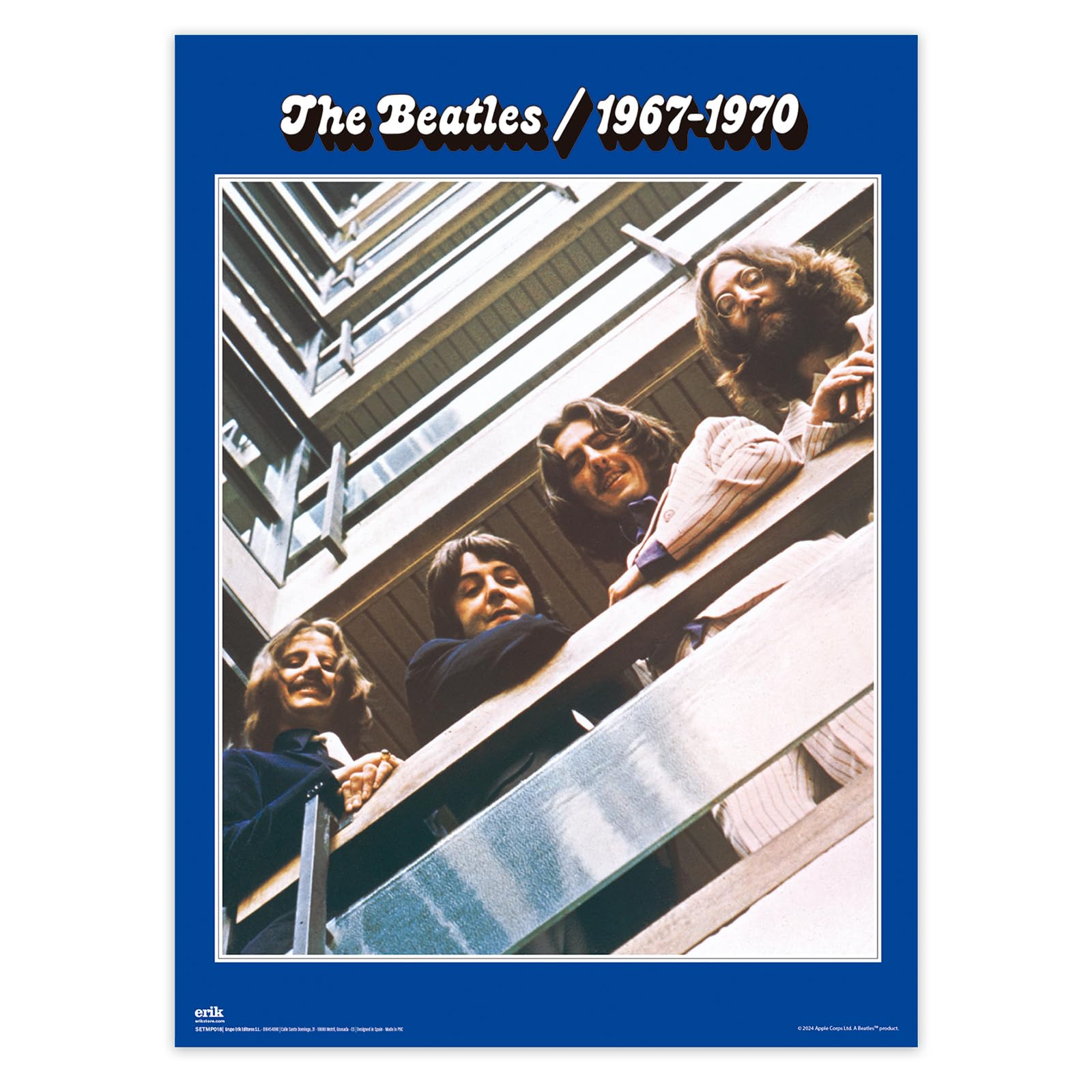 Grupo Erik Poster The Beatles, 2 Posters para pared : Laminas decorativas, The Beatles Merchandising : Posters decorativos (38x52 cm)