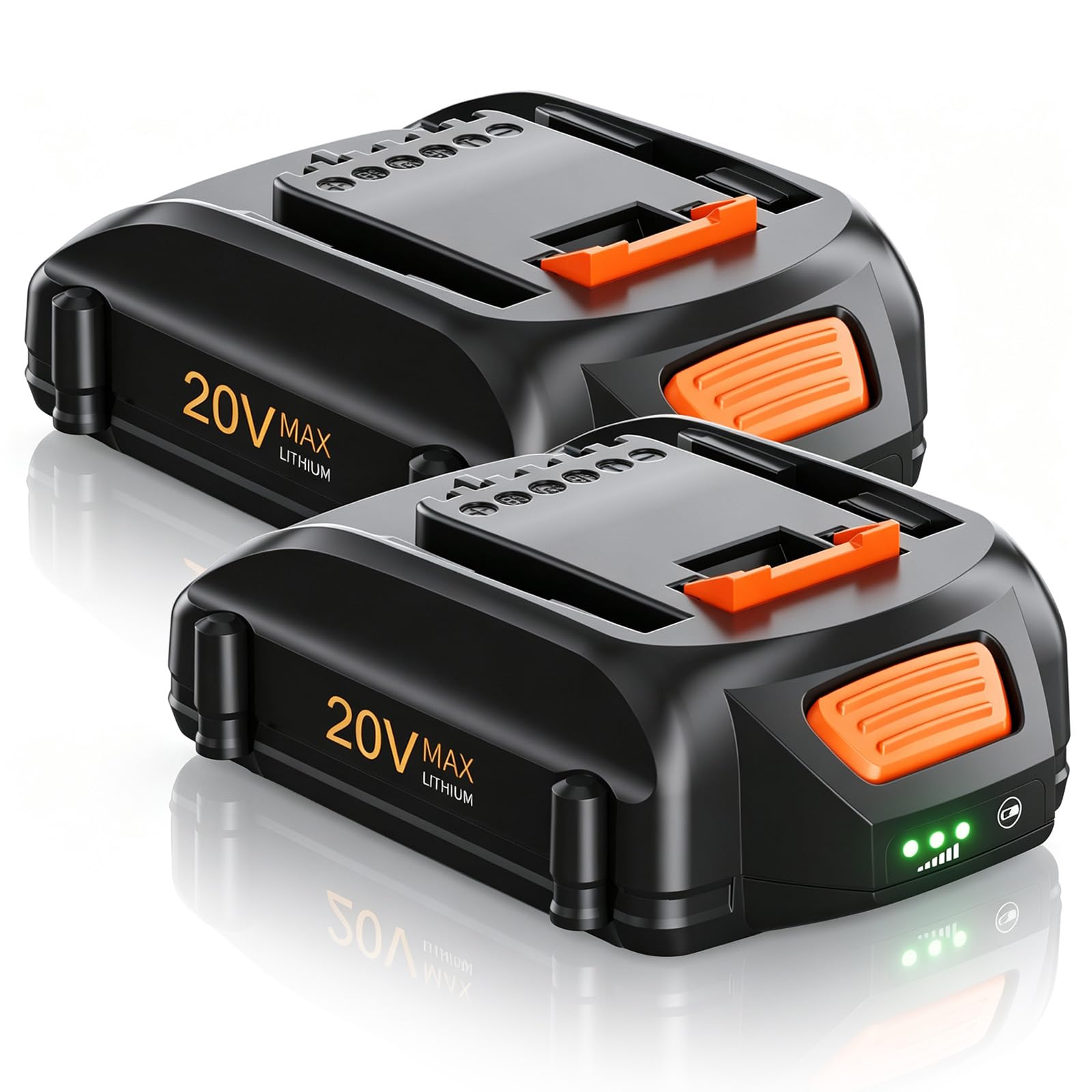 Bonacell 2Pack 4.0Ah 20V WA3525 Replacement for Worx Battery | Compatible with Worx 20V Battery WA3525 WA3520 WA3575 WG151s WG155s WG251s WG255s WG540s WG545s WG891 Tools Batteries