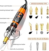 Vista 2 de Kit de combustión de madera, herramienta profesional para bolígrafo de leña, herramientas creativas de bricolaje, quemador de madera