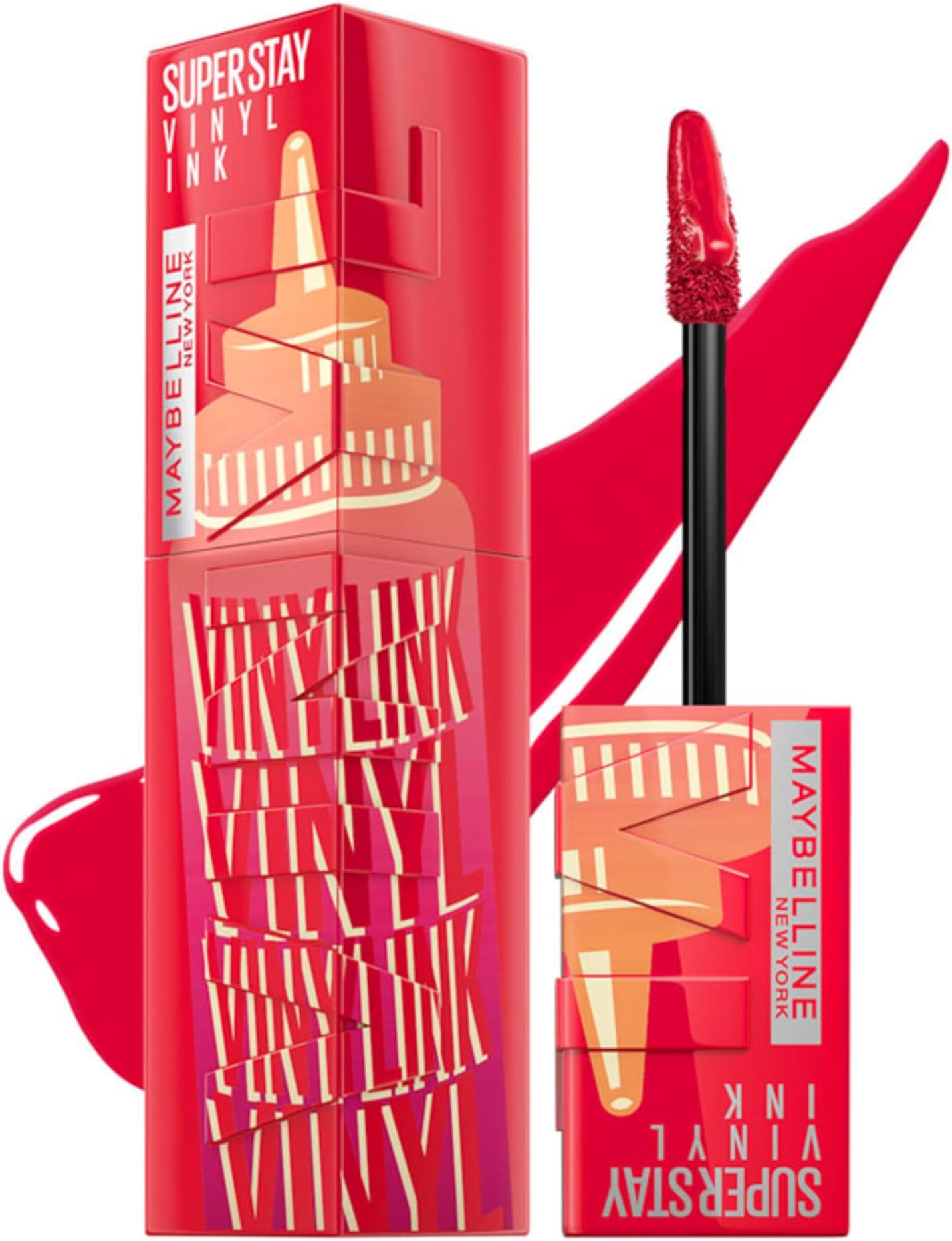 Maybelline New York Superstay Vinyl Ink - Longwear Shine Lip Color, Pomodoro, 4.2ml