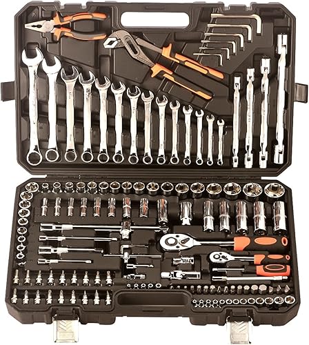 Miniatura 4 de Juego de herramientas de reparación de vehículos herramientas manuales para reparación de automóviles llaves de trinquete juego de llaves de llave