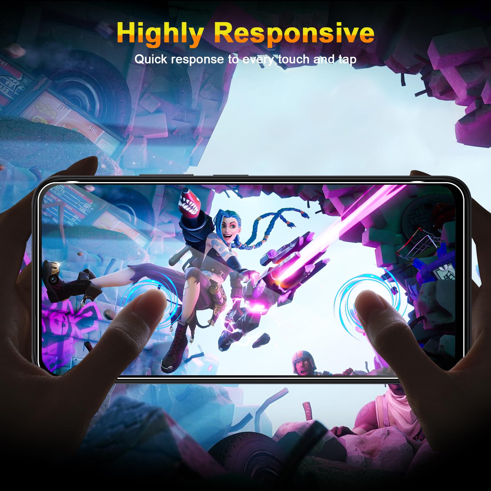 QULLOO Szkło hartowane do Xiaomi Redmi 15 4G / 5G, 2 sztuki szkła ochronnego i 2 sztuki folii na aparat, twardość 9H Anti Scratch HD, przezroczysta osłona ekranu