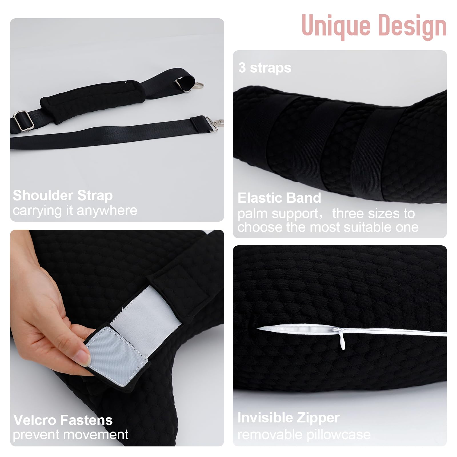 Oreiller De Chirurgie De L'épaule/coussin De Soutien Post-chirurgie Pour Soulager Les Douleurs à L'épaule, Coussin De Cou Et De Bras Réglable Pour S'asseoir Et Dormir (marron