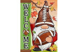 Charming Fall Gnome Football Garden Banner