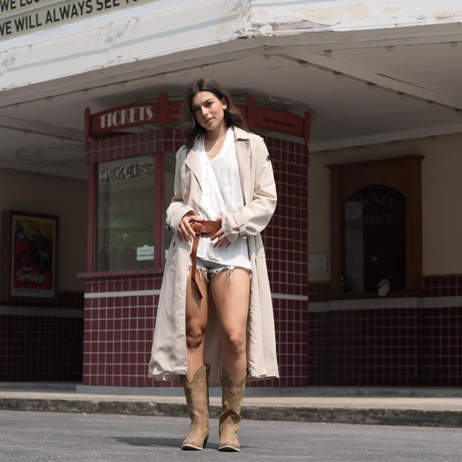 HISEA Rollda Cowboy Boots for Women, Cowgirl Boots, Comfortable Western Boots with Pointed Toe Stitched Embroidery for Country Concert Dancing Wedding Traveling Daily Outfits - Image 3