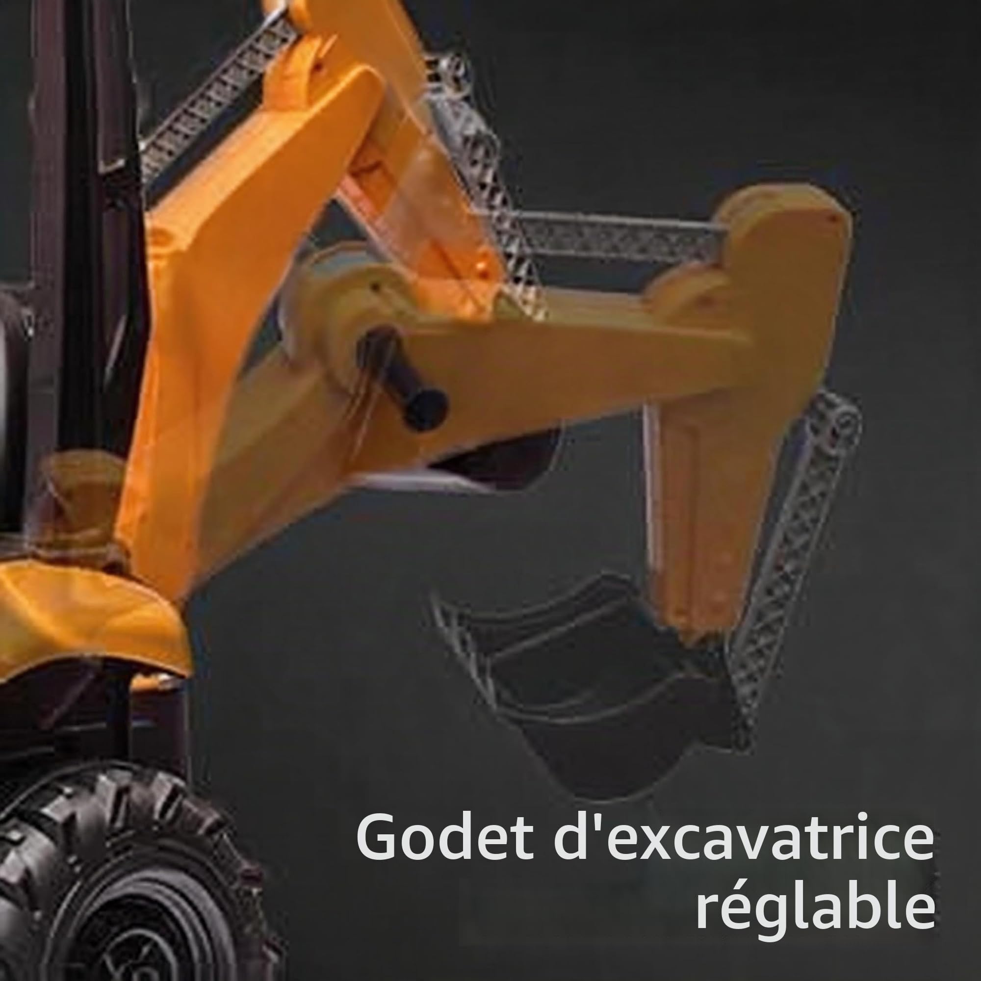 12V Tracteur Électrique pour Enfants avec Pelle Mécanique