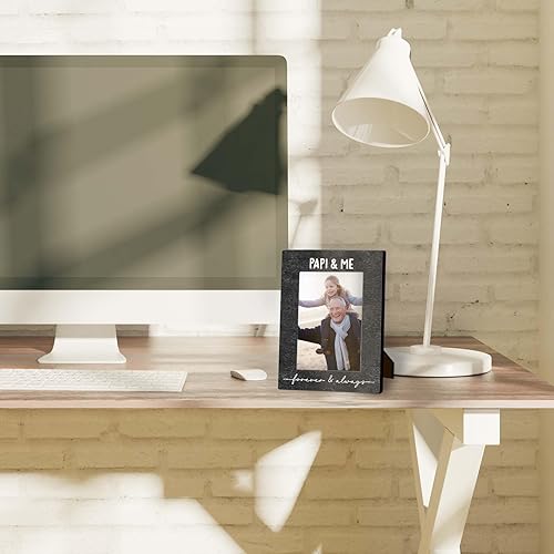 Miniatura 5 de Marco de fotos Papi and Me Forever and Always de 4 x 6 pulgadas, regalos de papi para el abuelo para el día del padre de parte de nietos, marco de